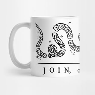 Join or Die Snake Mug